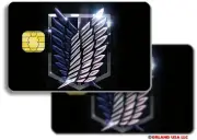Attack On Titan Credit Card Smart Sticker Skin Film Pre-Cut for Large Chip Bank