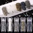 1 Bottle Manicure Micro Rhinestone Easy to Stick Diy Transparent Microbeads 3d