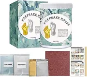 Deluxe Baby Keepsake Hand Casting Kit - Hand Mold Casting Kit for Infant Hand or Foot Mold - Baby Casting Kit for First Birthday, Christmas & Newborn Gifts - includes Gold and Silver Paint.