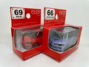 CHORO Q MITSUBISHI EVOLUTION8 , MAZDA RX-8 REDBOX 66-69 2 CARS SET TOMY TAKARA