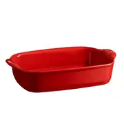 Emile Henry 42cm Ceramic Oven Dish Food/Meal Baking Large Rectangle Burgundy