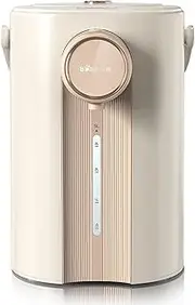 Bear 5L Electric Hot Water Urn Dispenser, 1350W Hot Water Dispenser with Stainless Steel Inner wall & Lid, Adjustable 11 Temperatures Water Boiler for Tea, Coffee and Baby Formula(with English Manual)