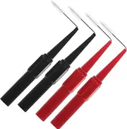 BUGUUYO 4pcs Electric Probe Tester Set Automotive Multimeter Test Probes with Piercing Needles for Car Repair Durable High Temperature Resistant for Accurate Circuit Testing