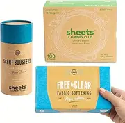 One Month Laundry Solution 50 Loads Plastic Free (1 Fresh Linen, 1 Uncharted Waters, 1 F&C DS)