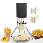 Household Automatic Potato Slicer,Electric Vegetable Chopper (Black)