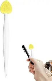 Nose Cleansing Fine Brush | Handheld Double-Sided Silicone Facial Cleansing Brush Face Wash Brush - Gentle Pore Cleansing Remover Tool Blackhead Brush for Travel