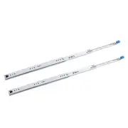 2PCS Heavy Duty Locking Drawer Slide 3 Sections Thickened Bearing Cabinet