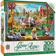 Master Pieces Green Acres "Afternoon Siesta" 300 Piece Ez Grip Jigsaw Puzzle