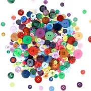 Button for CraftMixed Colors Round Multicolored 2 and 4 Holes Resin Buttons f...