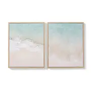 2 Pack Coastal Framed Canvas