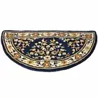 56" Oriental Half Round Wool Fire Resistant Fireplace Hearth Rug Carpet