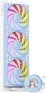 CPU Liquid Cooler, ARGB CPU Water Cooling Fan PWM Temperature Control Low Noise CPU Water Cooler 2500RPM for Intel 1366 2011 115X 1200 1700 AMD AM4 AM5