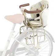 Rear Child Bike Seat, Rear Mounted Kid Bike Seat Semi-Wraparound with Armrests, Harness and Pedals, Toddler Bike Seat for Adult Bikes is a Great Choice for Child Ages 6 Months to 6 Years