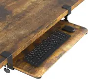 Keyboard Tray under Desk, Pull Out Keyboard & Mouse Tray with C-Clamp, 25.6 excl