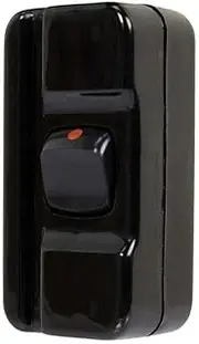 HPM Mini Cordline 10 A Switch, Black, D5MBL