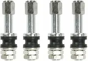 4pcs Stainless Steel TR48E Bolt-in Car Tubeless Wheel Tire Valve Stem Dust Cap Cover Compatible with Motorcycles Scooter Moped Bicycle Rims