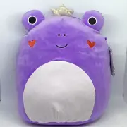 Squishmallows 2024 Valentine Squad 12" Francine the Purple Frog Plush Soft Toy