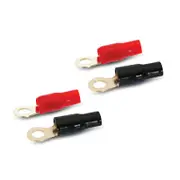 Aerpro AP4GRT 4 Gauge Ring Terminal (2 Red / 2 Black)