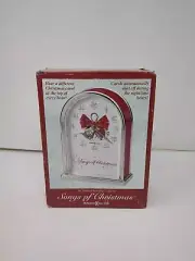 Howard Miller Songs Of Christmas Table Clock 645-820 – Silver Finished Arch, Red