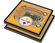 YouTheFan NFL Pittsburgh Steelers 3D StadiumView Coaster (Pack of 12)