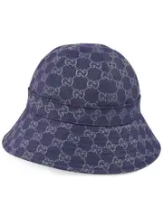 [Gucci] GG Supreme canvas bucket hat M Blue