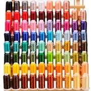 80 Spools 550Y Embroidery Polyester Machine Thread Compatible with Brother