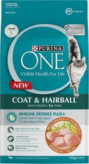 PURINA ONE Adult Dry Cat Food Hairball Chicken 1.5kg FREE FAST SHIPPING AU