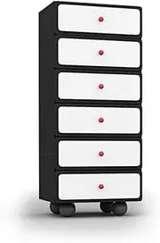 [GUAWJRZDP] Drawer Chest, Chest of Drawers, Storage Cabinet Wood, Large Storage Space, Sofa Side Cabinet, Drawers Organizer Storage, for Bedroom, Living Room, Closet(6 Drawers Length 40cm)