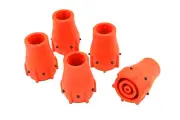 5 x Red 19mm 3/4” Walking Stick Cane Crutch Zimmer Ferrule Wear Indicator L0019