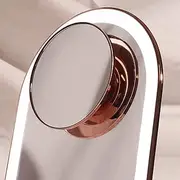 Fancii Lara Detachable 10X Magnifying Mirror, Magnetic Attachment - Compatible with Fancii Vera Vanity Mirrors (not Included) - Lara (Rose Gold)