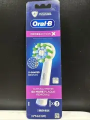 Oral-B Cross Action EB50-3 Replacement Brush Heads Refill (3 Pack)