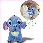Kawaii Stitch Plush gloves Baby Sleeping Companion Sound Soothing Musical Kawaii