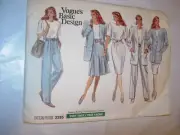WOMENS UNCUT VOGUE Sewing Pattern 2285 JACKET DRESS TOP SKIRT PANTS SIZE 6-10