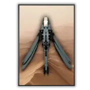 Acrylic Top-Speed Wall Mount Display for LEGO® Dune Atreides Royal Ornithopter