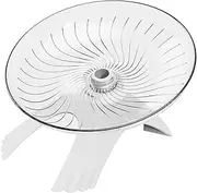 Hamster Wheel - Silent Running Exercise Wheel - Clear Design Flying Saucer Running Spinner for Small Pets Hedgehog Mice Gerbils Release Stress
