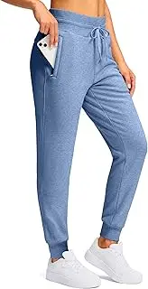 [G Gradual] Women's Sherpa Fleece Lined Pants with Zipper Pockets Winter Warm Joggers High Waisted Fleece Sweatpants