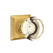 Emtek Georgetown Crystal Door Knob Privacy Set Quincy Rosette French Antique