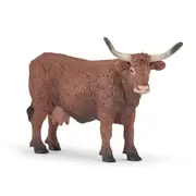 Papo France Salers Cow Collectible Figurine Kids/Children Animal Figure Toy