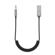 Bluetooth 5.1 AUX Car Adapter USB to 3.5mm Jack Dongle Cable Handfree Car 2316