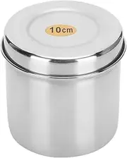 Stainless Steel Medical Ointment Jar Cotton Swab Jar Stainless Steel Cotton Jar with Lid, Hospital Beauty Salon Anti-Iodine Container Suitable for Cotton Swabs and Sponges