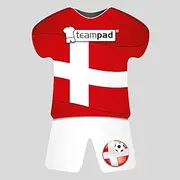 Anti-Slip pad in Denmark Jersey Design, car Mount for Mobile Phones and sat nav in Jersey Style, for Football European Championships, Waterproof Underlay Without Adhesive