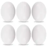 6Pcs Wooden Fake Nest Eggs Easter Eggs for Crafts Home Decor Pating Get