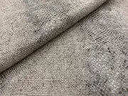 Kravet Couture Reptile Scale Linen Print Fabric- Lux Lizard / Anthracite 1.40 yd