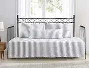 Stone Cottage - Daybed Set, Reversible Cotton Bedding with Matching Shams & Deco Pillow, Pre-Washed for Added Softness (Willow Way Grey, Daybed)