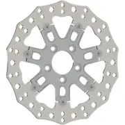 Arlen Ness 33-10302-202 11.8in. Two-Piece Floating Front Brake Rotor - 7 Valv...
