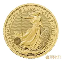 在飛比找蝦皮商城優惠-【TRUNEY貴金屬】2024英國不列顛女神金幣1/4盎司