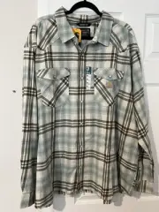 NWT Men’s Carharrt Rugged Flex Relaxed Fit Lightweight Plaid Shirt 4XL