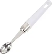 LABRIMP 304 Stainless Steel Scoop Ice Cream Spoon Dessert Tool Fruit Watermelon Scoop White