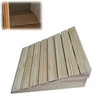 XFAK Wheelchair Ramps for Doorways- Wood, Dog Ramps Portable Threshold Ramps, Solid Wood Pet Ramp, 6inch Rise Curb Ramps for Front Door/Garage (Size : 31x30x8cm)