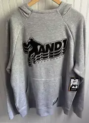 And1 Men's Gray and Black Basketball Hoodie XL New Sweatshirt Athletic Sport